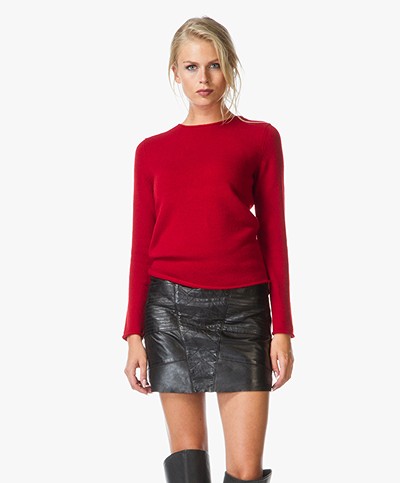 Theory Fantina Cashmere Pull - Fiery Red