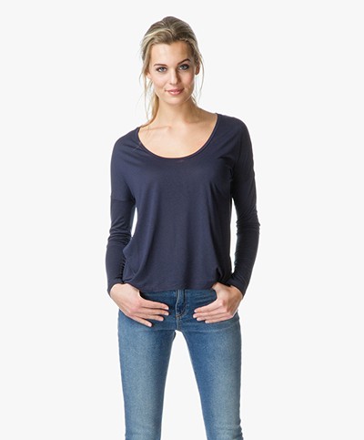 T by Alexander Wang Jersey Round Neck Tee - Marine 