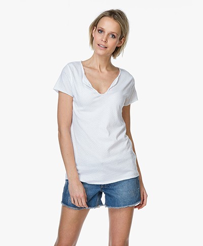 Zadig et Voltaire Tunisien All Over T-Shirt - White