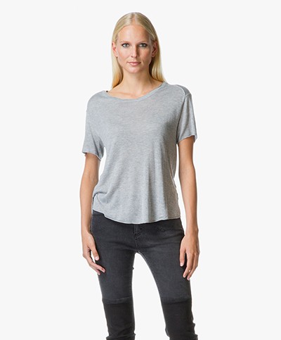 Rag & Bone Melissa T-Shirt - Light Grey Mêlee