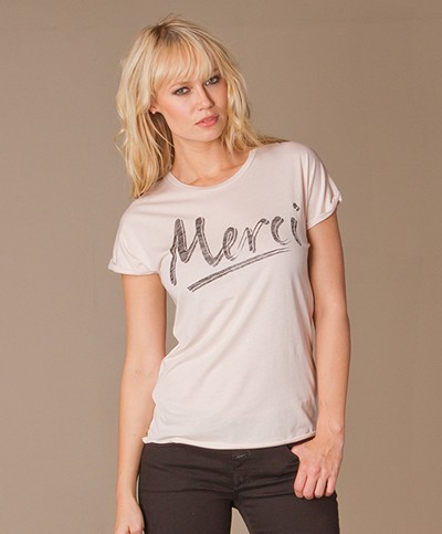 Zoe Karssen Merci T-shirt - Shell