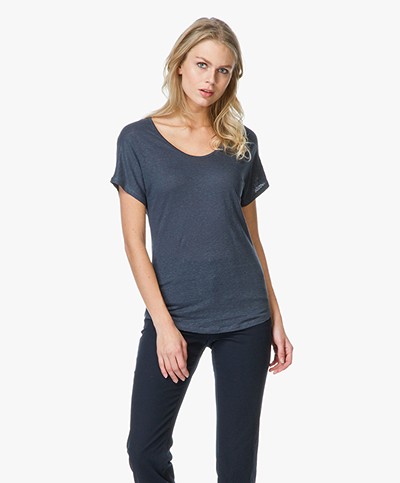 Majestic Linen T-Shirt - Ombra