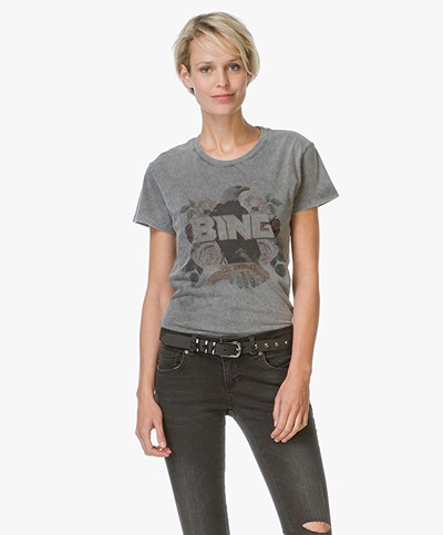 Anine Bing T-Shirt in Vintage Wash - Vintage Zwart