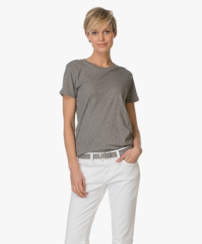 Filippa K Katoenen T-shirt - Grey Melange