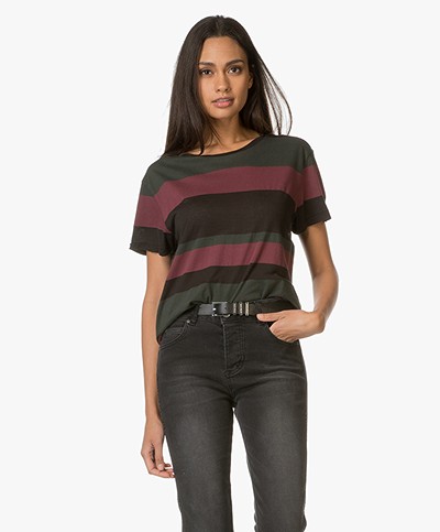 Anine Bing Striped T-Shirt - Multi Colored 