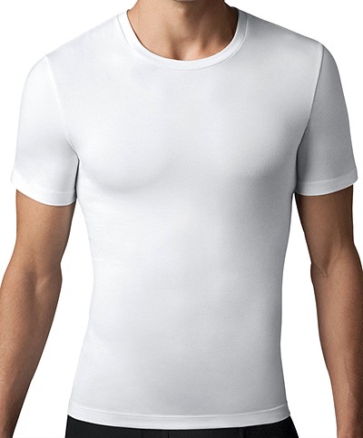 SPANX® Cotton Compression White Round Neck T-shirt