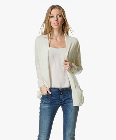 Closed Cashmere Open Cardigan - Blanched Almond 
