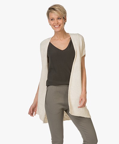 BY-BAR Flame Thigh-Long Cardigan - Off-White 